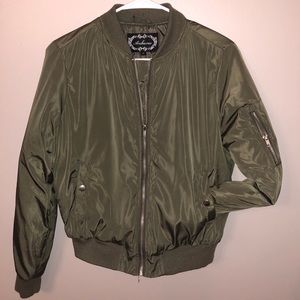 Green Bomber Jacket